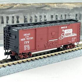 57776 Atlas 38828 Chicago North Western 40 Ft Double Door Boxcar Cnw N Scale