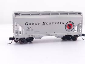 173855 Atlas 39041 N Scale Acf 2 Bay Centerflow Hopper Car Great Northern Gn Train