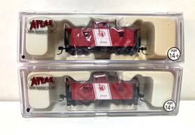 91539-45 Atlas 39822 N Trainman Set Of 2 39821-22 C&o Cupola Caboose Jersey Central #91539-45