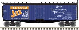 20006323 Atlas-40foot Wood Reefer Ready To Run Jax 12918 Blue Black Orange White