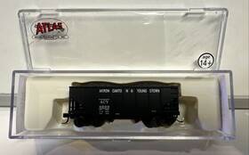 41297 Atlas N Scale Akron Canton And Youngstown 55 Ton Fishbelly Hopper Car With Load 6009