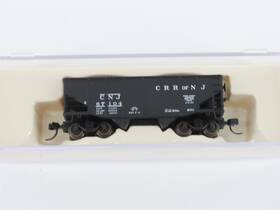 67104 Atlas 41306 N Scale Cnj Jersey Central 2-bay Open Hopper #67104 With Load