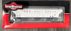 45393-12 Atlas Intermountain Ho Scale Ps 4750 Cf 3-bay Rib Side Hopper Terminal Grain