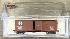 Atlas 45723 Model Railroad Santa Fe At And Sf 40ft Double Sheathed Boxcar N Scale