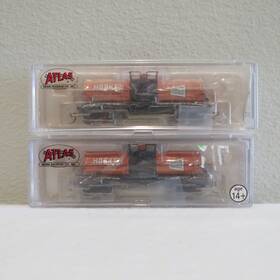 50001573 Atlas Lot Of 2 - N Scale Hooker Chemicals 11 000 Gallon Tank Cars