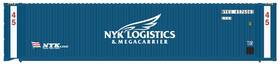 50004977 Atlas N Scale 45ft Corrugated Shipping Containers Nyk 3-pack #1 Blue/white