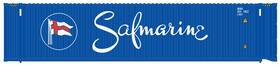 50004984 Atlas N Scale 45ft Corrugated Container Safmarine/blue Red And White 3-pack #2
