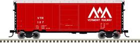 50005773 Atlas N Scale Ps-1 40ft Boxcar 6ft Door Vermont Railway Red/white #133 50005773 Atlas N Scale Ps-1 40ft Boxcar 6ft Door Vermont Railway Red/white #133