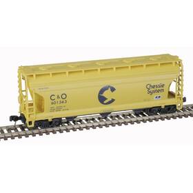 50006113 Atlas N Chessie System C&o Trainman 3560 Covered Hopper #601343