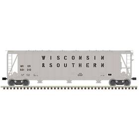50006341 Atlas N Scale 3500 Covered Hopper Wisconsin Southern Road # 501310 50006341 Atlas N Scale 3500 Covered Hopper Wisconsin Southern Road # 501310