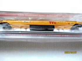 50007047 Atlas # Ttx 53ft Rebuilt Well Car Yellow . 471609 N-scale