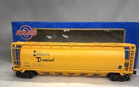 6335-2 Atlas O Gauge Illinois Terminal Acf 6-bay Cylindrical Hopper No