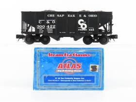 300422 Atlas 6752-7 O Gauge 3-rail C&o Chesapeake And Ohio 2-bay Hopper #300422 With Load