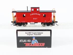 Atlas 732573009578 Ho Scale Trainman #957 Vgn Virginian C-10 Cupola Caboose #307