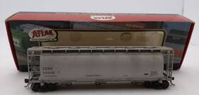 50646 Atlas 732573197510 1975-2 Ho Scale Acf 3-bay Cylindrical Hopper #50646 Weathered/box