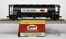 60416 Atlas 732573197626 Ho Ga 1 87 Sc #60416 Shpx Usi/petrothene Acf 3-bay Cyl Hopper 1976-2 Nib