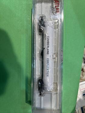 37121 Atlas 732573371224 Cumberland Corp 33 000 Gallon Tank Car New In Box N Scale Lqqk