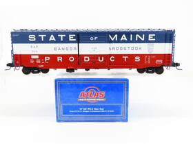 2-rail Atlas 7575-2 O Scale Bar Bangor And Aroostook 50ft Single Door Box Car #6015