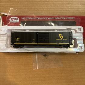 Atlas 843069160755 Ho Scale- 20 005 854 Chesapeake And Ohio 50ft Postwar Single Door Box Car Nib