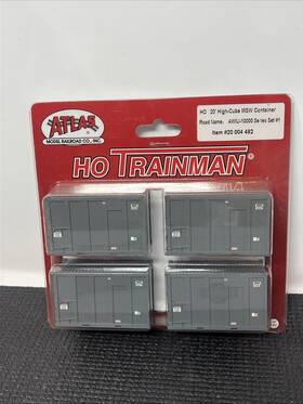 2004482 Atlas 843375099831 Ho Scale 20 High Cube Msw Container #2004482 Awiu Sajo Transport #1 Gray