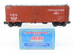 3-rail Atlas 8570-1 O Gauge C&o Chesapeake And Ohio 40ft Single Door Box Car #4012