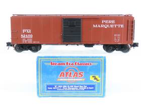 3-rail Atlas 8777-1 O Gauge Pm Pere Marquette Steel Single Door Box Car #82450