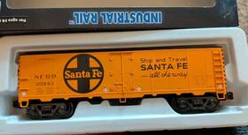 2-rail Atlas 9504-8 O Scale Industrial Rai Santa Fe 40ft Steel Reefer Car #20543