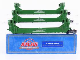 2-rail Atlas 9919-1 O Scale Bn Railway Gunderson Stack C/d/e 3-car Set