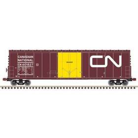 Atl20006516 Atlas Model Railroad Ho Newsprint Box Car Cn 401527 Rolling Stock
