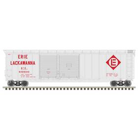Atl20006576 Atlas Model Railroad Ho 50ft Postwar Box Car Erie Lackawanna 65725