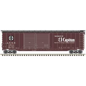 Atl20006591 Atlas Model Railroad Ho 50ft Postwar Box Car Santa Fe El Capitan 8734