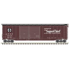 Atl20006593 Atlas Model Railroad Ho 50ft Postwar Box Car Santa Fe Super Chief15136