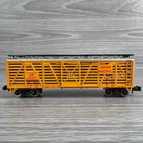 Up291259 Atlas N Scale Union Pacific Cattle Stock Car Up 291259 Yellow Freight Train Used