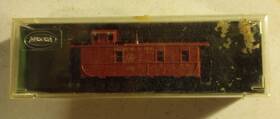 4887 Aurora 4887/240 Postage Stamp Trains N Gauge Baltimore And Ohio Caboose Red