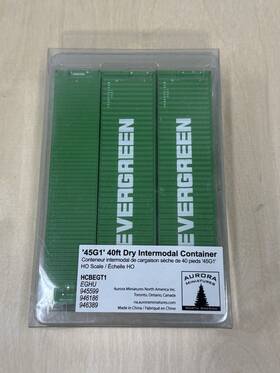 Hcbegt1 Aurora Miniatures Ho Evergreen 40ft Dry Intermodal Container