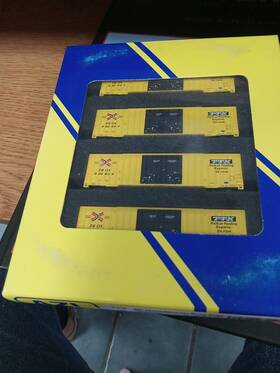 Ath75294 Azl Z Scale Tbox Ttx Box Cartrain 60ft Gunderson Dd Car 4 Set 350