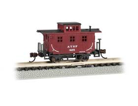 Bachmann 022899157535 Old-time Caboose - Santa Fe N Scale Prototypical Oxide Red