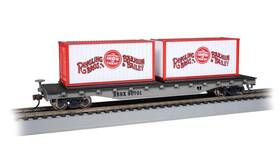 8070 Bachmann 022899166155 Trains - Ringling Bros. And Barnum Bailey Flat Car With Containers #8070