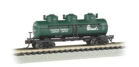 Bachmann 022899171524 Industries 3 Dome Tank Chemcell Car N Scale