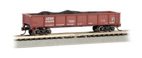 Bachmann 022899172514 Trains - 40ft Gondola Car Atsf Red Oxide With Removable Coal Load