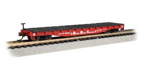 90852 Bachmann 022899173511 Trains - 52ft Flat Car Atsf #90852 N Scale