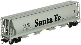 Bachmann 022899191027 Trains - Canadian 4 Bay Cylindrical Grain Hopper Santa Fe Ho Scale