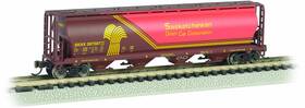 Bachmann 022899191539 Industries Inc. Canadian 4-bay Cylindrical Grain Hopper Saskatchewan - Wheat