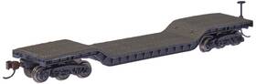 Bachmann 022899713991 Industries Inc. 52ft Center-depressed Flat-car With No Load - N Scale