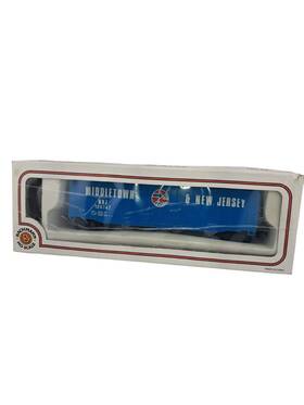120747 Bachmann 022899728247 Middletown And New Jersey. Mnj Boxcar Blue Vintage Ho Scale
