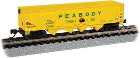 6687 Bachmann 022899733548 Trains - 40ft Quad Hopper Peabody Coal Company #6687 N Scale