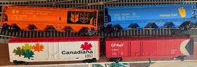 0992 Bachmann Ho Scale Lot Cp Rail Boxcars And Grain Hoppers Canadian Pacific Heritage Fund