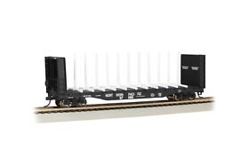 67080 Bachmann #12904 Ho Center-beam Flatcar With Bulkheads Northern Pacific #67080