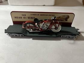14-01617-003 Bachmann Lot 3 Bradford Hawthorne 1928 Indian Motorcycle Ho Scale Flat Car