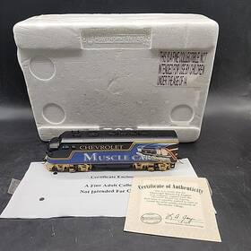 14-01647-007 Bachmann Hawthorne Village Chevrolet Muscle Car Express Train Locomotive Coa Nip